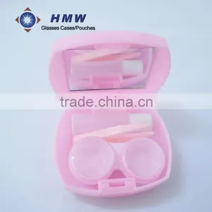 Wholesale Custom Plastic PP Contact Lens Case With Mirror, Dual Box, Tweezer, Bottle thumbnail-1