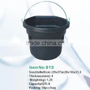 Recycled Rubber Bucket,flexible Rubber Pail With Steel Handle thumbnail-2