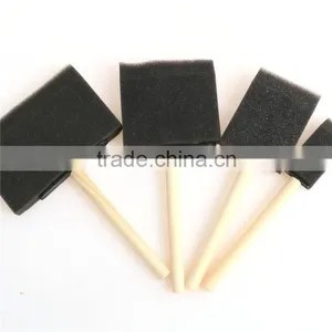 4pcs High Quality Plastic Handle DIY Foam Brush For Kids thumbnail-2