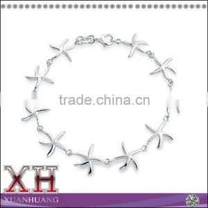 Factory Order Starfish Animal Link Sterling Silver Bracelet thumbnail-1