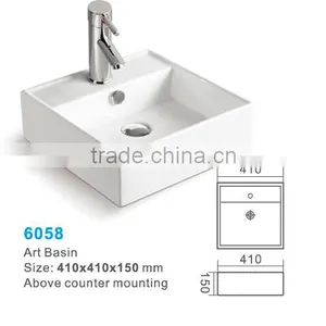 Hanging Ceramic Sink Above Counter Art Basin for Bathroom thumbnail-6