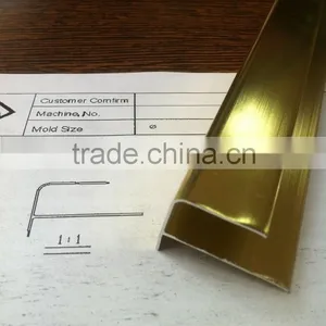 Baguette Aluminium Ceramic/Wall/floor Tile Trim Strip,flexible Marble Edge Aluminium Tile Trim Profile for Algeria Market thumbnail-2
