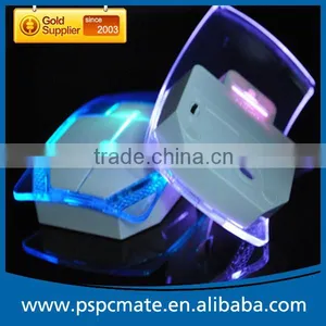 Computer Transparent Colorful LED Wireless Mouse thumbnail-2