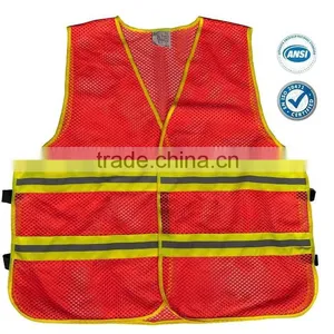Mesh Reflective Vest With Twill Tape thumbnail-1