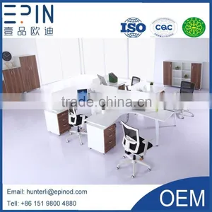 Epin Hotsale Modern Office Work Station for 4 People thumbnail-1