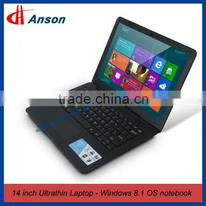 New Arrival 14.1 Inch Intel Celeron N2808 Dual Core Slim Laptop Computer thumbnail-1