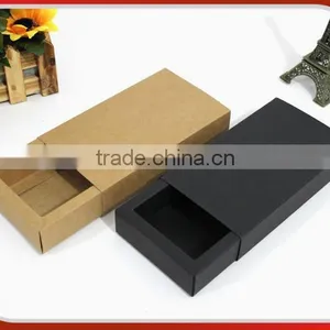 Kraft Paper Box, Packing Box, Black Card Drawer Box, Gift Box, Custom-made thumbnail-1