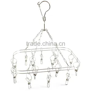 Windproof Stainless Steel Hanging Socks Hanger thumbnail-2