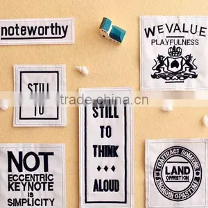 Letter Down Coat Trademark Woven Label Embroidered Patches Cartoon Motif Applique Embroidery Accessory thumbnail-1