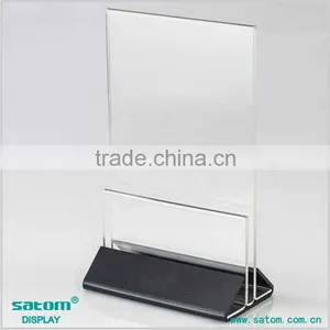 Get $300 Coupon Silk Screen Printing Logo Plastic Restaurant Menu Holder thumbnail-4