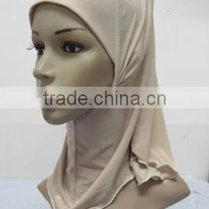 H311 Plain Small Girl Hijab,muslim Scarf, Can Order All White thumbnail-4