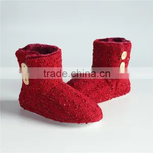 Ladies Slipper Boots With Button thumbnail-5
