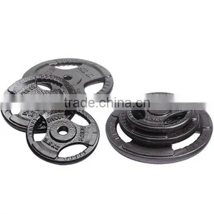 CAST IRON PLATE WITH HANDLE CUT/PLAT /DUMBBELL PLATE thumbnail-1