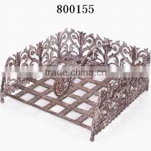 SHABBY CHIC KITCHEN TABLE ACCESSORIES METAL SERVIETTE NAPKIN HOLDER thumbnail-1