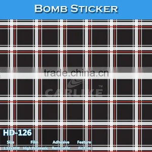 HD-124 CARLIKE Tensile Sticker Bomb Air Free Car Color Changing Film Vehicle Wrap thumbnail-3