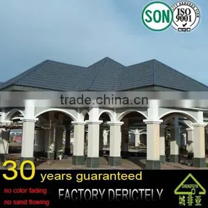 Best Items Manufacture Colorful Stone Coated Metal Roofing Tile / Color Step Tile Roof / Color Stone Chip Coated Metal Roof Tile thumbnail-2