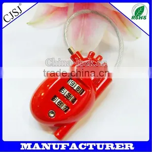 New Design Heart Shape Lock,Resettable Luggage Lock, Combination Lock CH-015 thumbnail-1