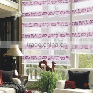 Wholesale Fabric Zebra Blinds With Metal Roller Blind Bracket thumbnail-1