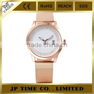 Japan Pc32 Movement Rose Gold Hands Face Gift Rose Field Watch Analog Quartz thumbnail-2