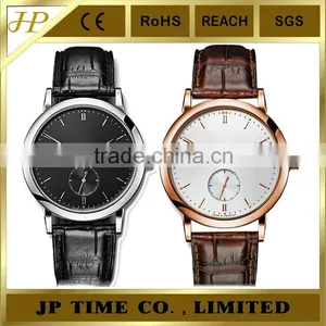 Business Leather Alloy Wrist Watch Men Watch Cheap Band Watch 2014 China Watch Factory thumbnail-1