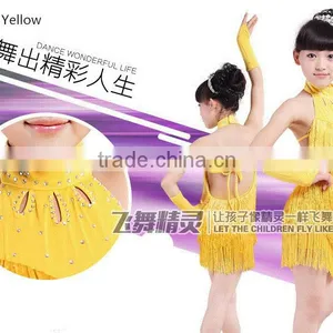 2016 Girls Latest Design Latin Dance Skirt thumbnail-5