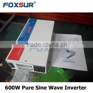 Foxsur 600W Business Industrial 24V DC to 230V AC Hot Selling off Grid Best Quality Solar Panel Pure Sine Wave Inverter thumbnail-1