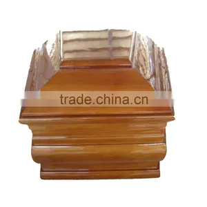 Italian Radiata Pine Wood With Handle Coffin thumbnail-2