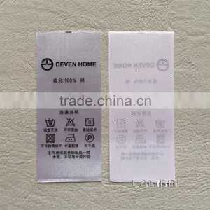 China Apparel Label Factory Exports Safe Satin Ribbon Tape Printed Washing Label thumbnail-2