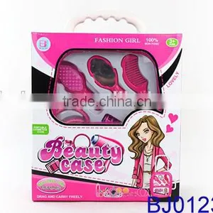 Fashion Kids Toy Pink Plastic Led Beauty Case and Tiara Crown thumbnail-6