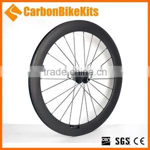 Wholesale Wheels PW60C 60mm Depth Carbon Road Bike Wheelset Clincher thumbnail-3