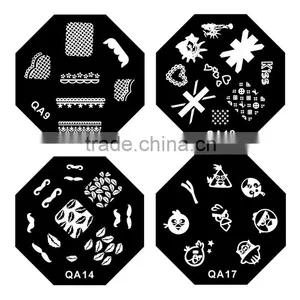 DIY Nail Art Nail Tools QA Series Stainless Nail Art Stamping Plates thumbnail-4