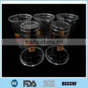 12oz Disposable PET Beverage Cup Dome Lid Type Print Logo thumbnail-4