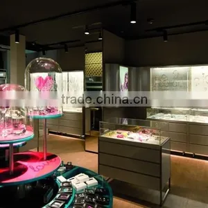 Fashion Jewelry Shop Forever Love Jewlery Display Cabinets With Light thumbnail-4