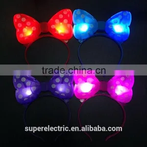 New Fashion Wholesale Custom LED Head Band, LED Baby Head Band With Mickey Minnie Mouse for Party or Birthday thumbnail-1