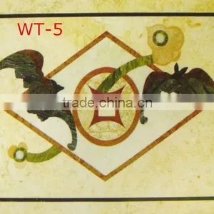 WT-05 Rectangle Water Jet Marble Floor Medallion thumbnail-1