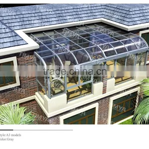 Beautiful Design& Heavy-Duty 2mm Toughed Glass With Construction Greenhouse thumbnail-1