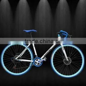 26-inch Road Bike 21 Speed High Carbon Steel Dual Disc Brakes Road Bike thumbnail-4
