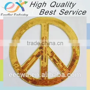 Professionally Custom Logo Sequins Embroidery Patch thumbnail-6