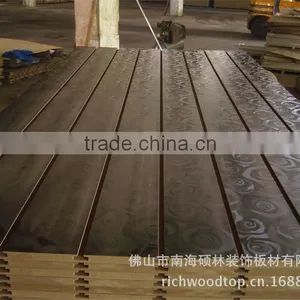 China Factory Price Rose Design 15mm18mm Gridwall Panels Slotted MDF Melamine Mdf Used in Supermarket thumbnail-3