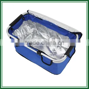 Handmade Folding Picnic Basket Cooler thumbnail-6