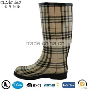 (CH.W108) New Design Latest High Heel Rubber Boots Women Rain Boots Ladies thumbnail-1