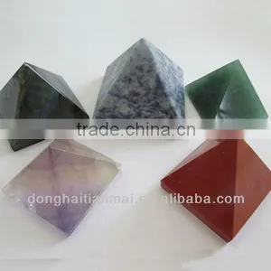 Natural Fluorite Gemstone Carving Pyramids / Wholesale Fluotire Pyramids thumbnail-2