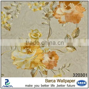 Foam Backed Vinyl Wallpaper With Big Flower thumbnail-1