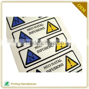 Wholesale High Quality Waterproof Warning Adhesive Label Sticker thumbnail-3