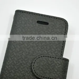 Mat Grain PU Leather Phone Case for Iphone 6 With Card Slots , Strap Holder and the Magnet Cover thumbnail-5