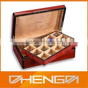 HOT SALE Made-in-china Custom Cufflink Box Wooden Cufflink Boxes (ZDS-F127) thumbnail-1