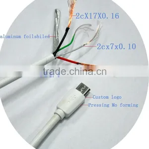 USB 2.0 Micro-USB to USB Cable 3 Feet High-Speed A Male to Micro B With White thumbnail-1