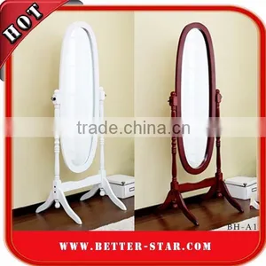 Decorative Mirror Frame, Wooden Frame Stand Mirror, Cheval Mirror thumbnail-1