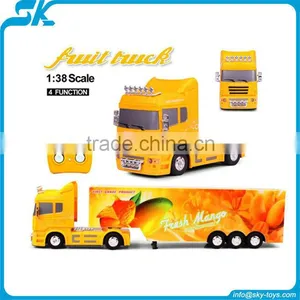 New Design - 1:38 Plastic rc Heavy Fruit Truck - Child Toy thumbnail-1