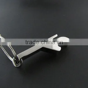 Wholesale Popular Cheap Custom Eco-friendly Bulk Silver Bottle Opener Keychain thumbnail-4